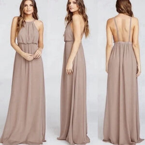 Show Me Your Mumu Dress Womens Large Bridesmaid Backless Gown Amanda